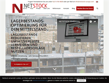Tablet Screenshot of netstock-europe.com